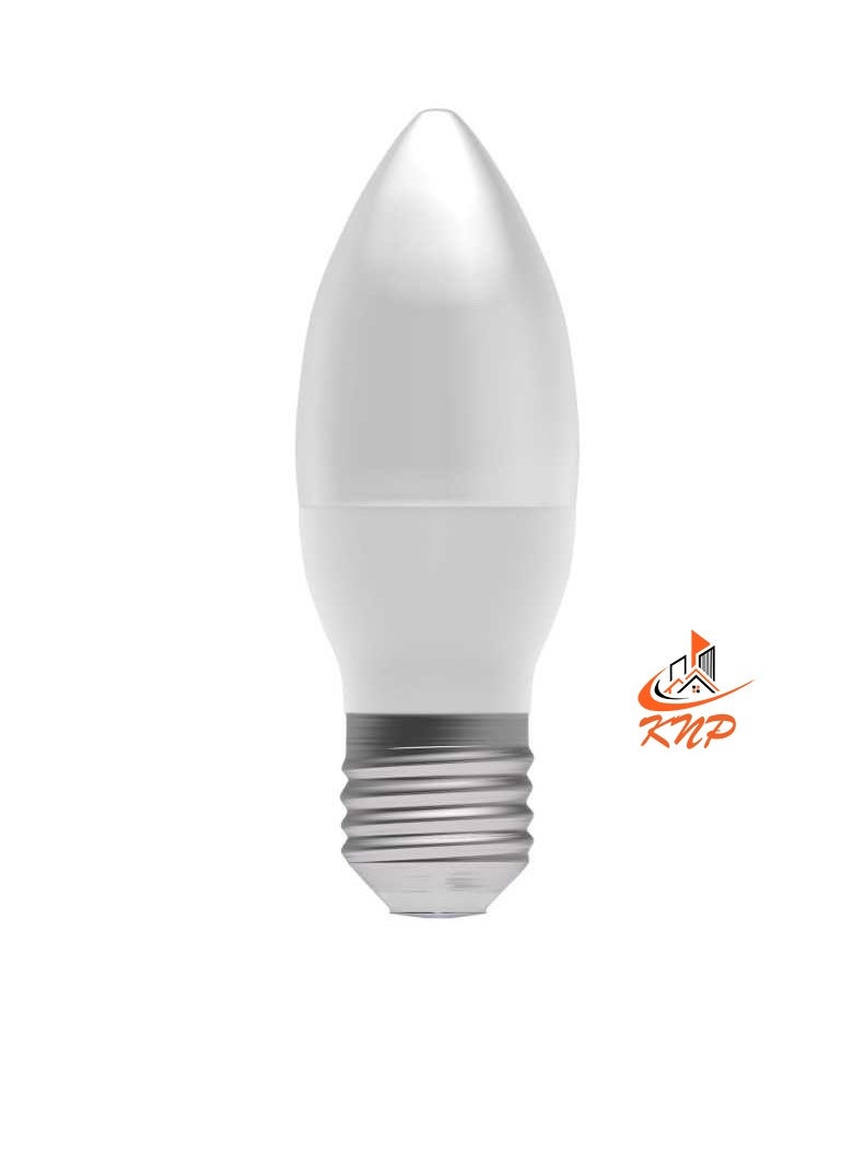 KNP E27 7W LED GLS Frosted Candle Bulb 3000K  - Image 3
