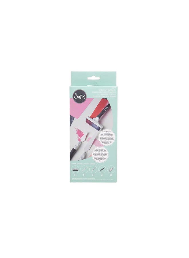 Sizzix Palette Knife & Brayer Roller Craft Tool Set, White/Grey, One Size - Image 4