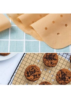 5DM 50 Pcs Air Fryer Baking Paper Disposable Air Fryer Non-Stick Oil Paper Perforated Model  - Image 5