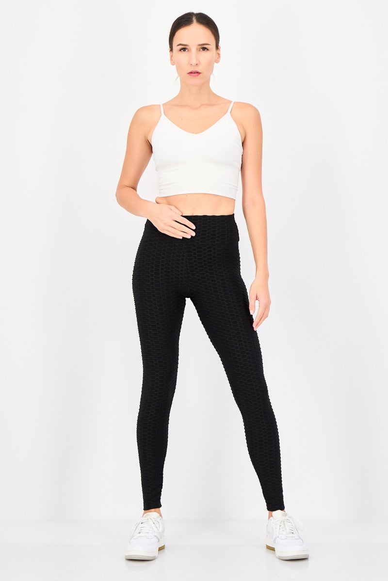 FOREVER 21 Women Sportswear Fit Training Leggings, Black - Image 4