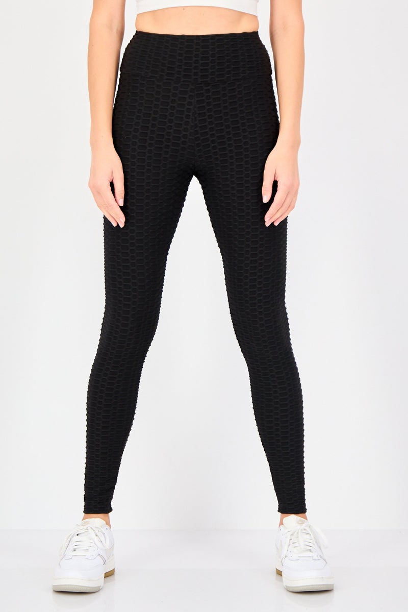 FOREVER 21 Women Sportswear Fit Training Leggings, Black - Image 1