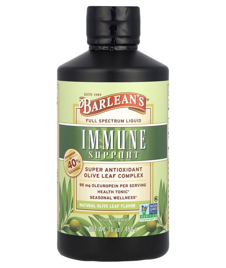 BARLEAN'S Olive Leaf Complex Natural Olive Leaf 95 mg 16 oz (454 g)