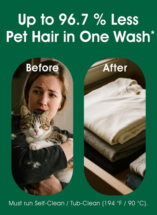 Seedshub Pet Hair Remover for Laundry - Dog & Cat, Upgraded Higher Hair Dissolution, Detergent + Stain Remover, 6-Month Supply, HE/Top/Front-Load Compatible, Removes Residue & Odors, Septic Safe - Image 2