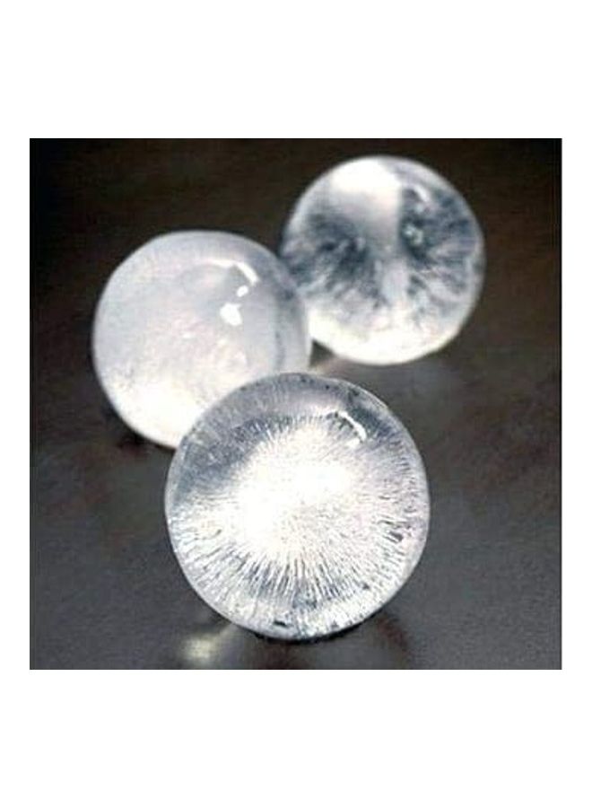 NIBEMINENT Pack Of 2 Ice Cube And Ball Molds Black/Clear One Size - Image 3
