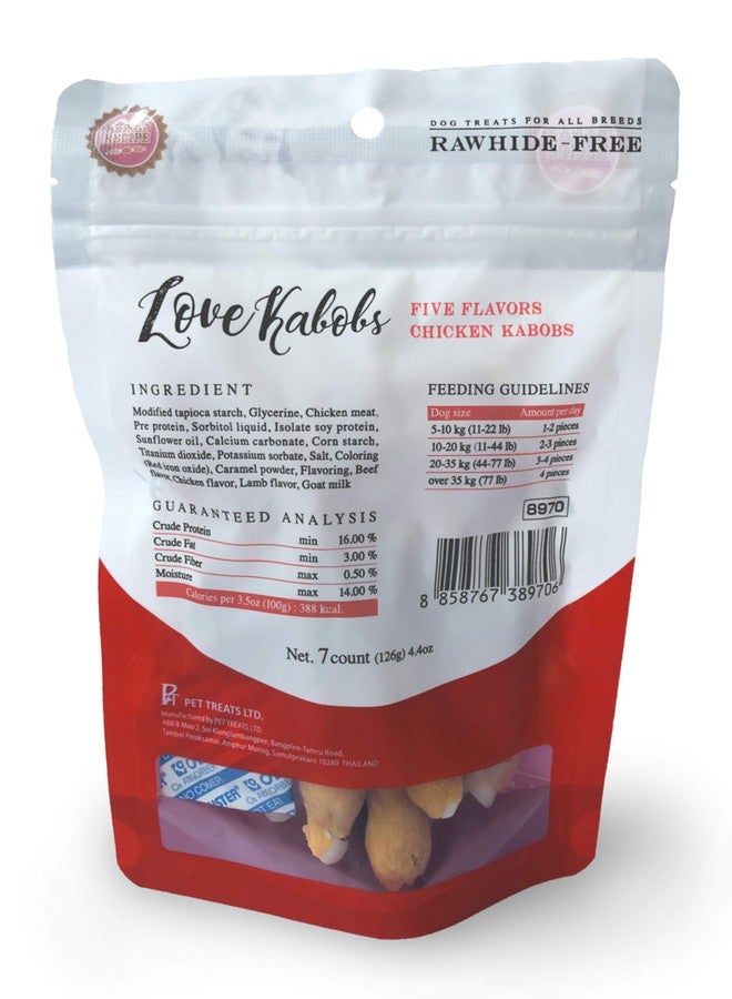 Rena's Recipe Love Kabobs (7 Count) Lamb Beef and Chicken Flavored Chicken on a Goat Milk Infused core - Image 5