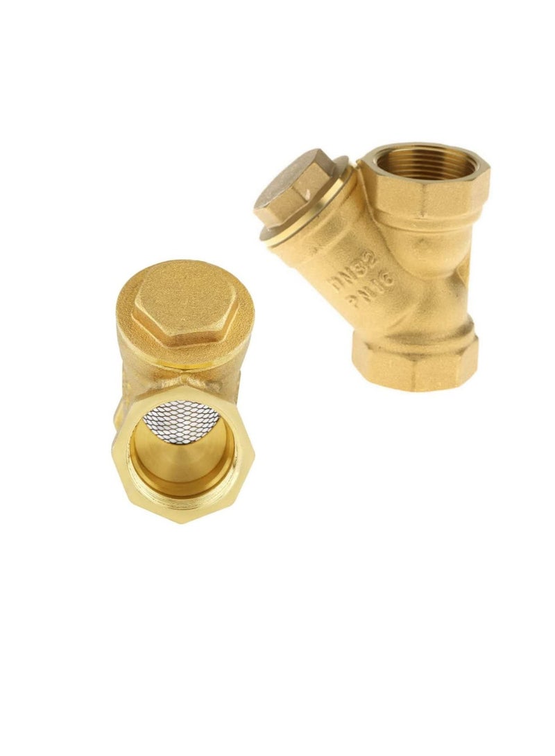 Brass Female Threaded Y Shaped Brass Strainer Filter Valve for Water, HVAC & Plumping Application (3/4 Inch) - Image 1