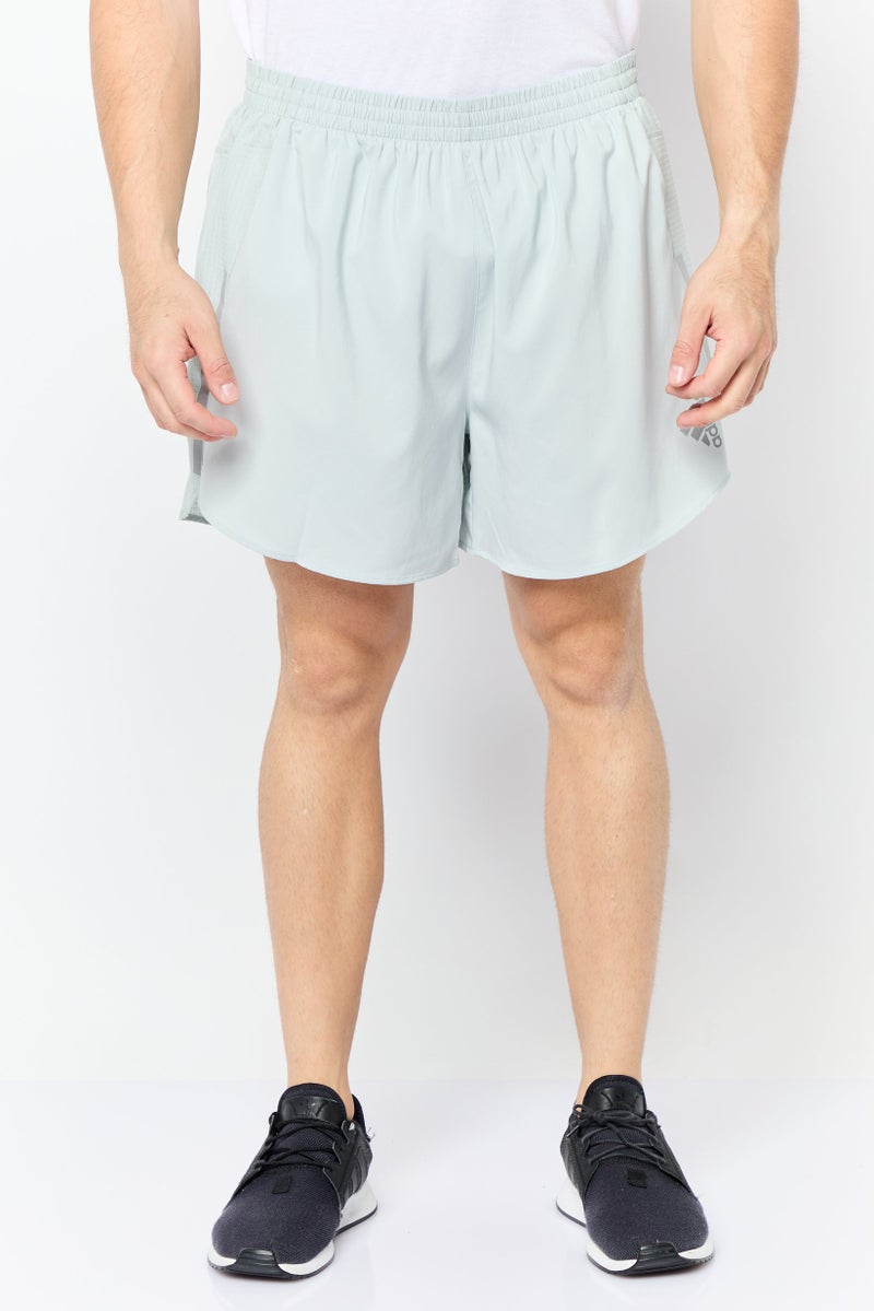 Adidas Men Sportswear Fit 5 Inseam Running Shorts, Grey - Image 1