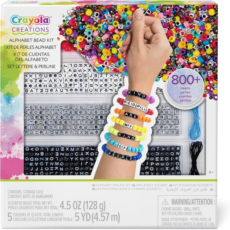 Crayola Creations 04-4666 Letters and Beads Set, Creative Activity and Gift for Girls, from 8 Years - Image 2