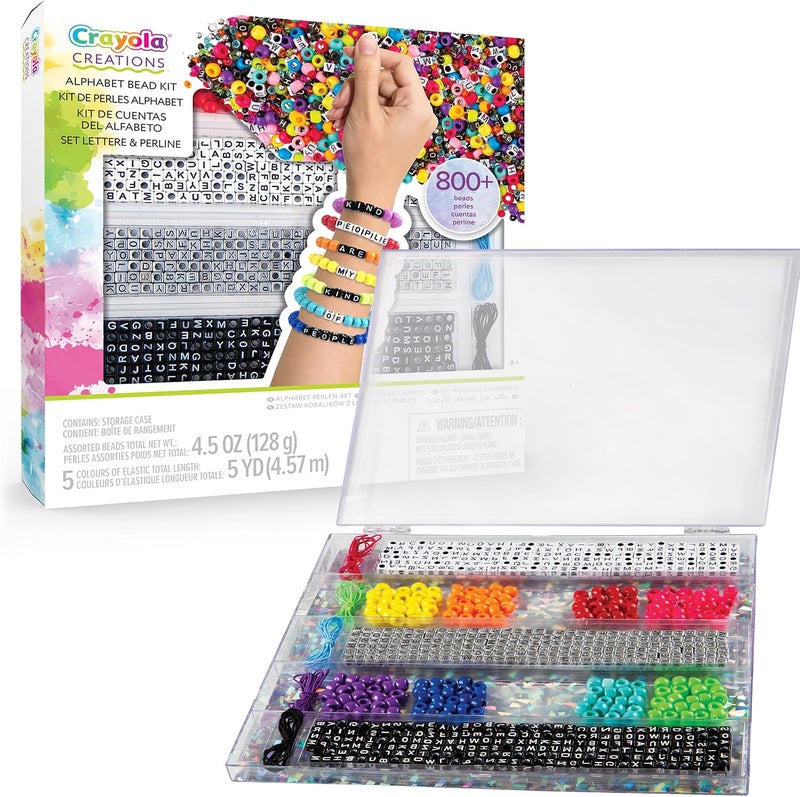 Crayola Creations 04-4666 Letters and Beads Set, Creative Activity and Gift for Girls, from 8 Years - Image 4