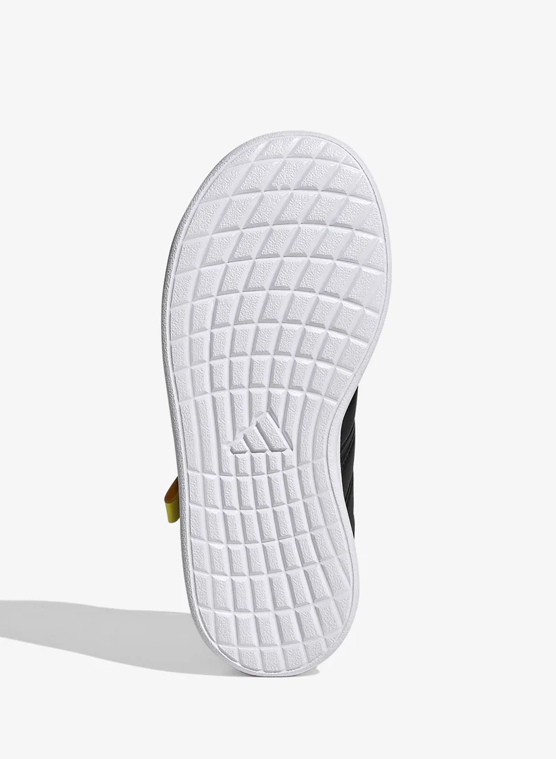 Adidas CBLACK/LUCRED/SOLLEM Kids Lightorama Court El  | Best Price UAE