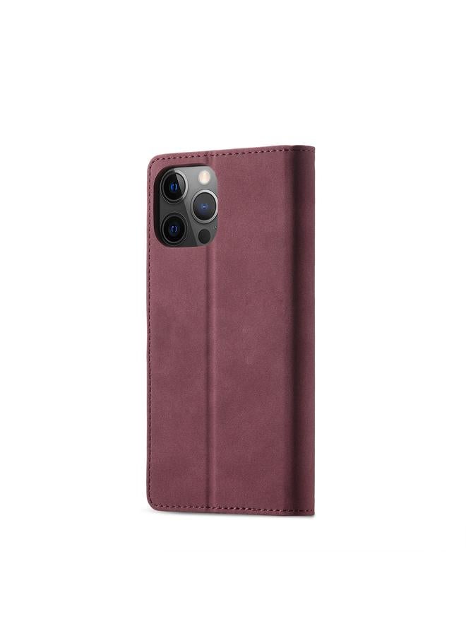 اس-توب جراب لهاتف iPhone 13 Pro، جراب جلدي أفقي مضاد للسرقة مع حامل وفتحات للبطاقات ومحفظة - Image 3