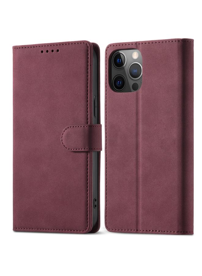 اس-توب جراب لهاتف iPhone 13 Pro، جراب جلدي أفقي مضاد للسرقة مع حامل وفتحات للبطاقات ومحفظة - Image 1