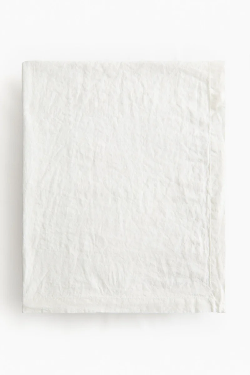 اتش اند ام مفرش طاولة من الكتان