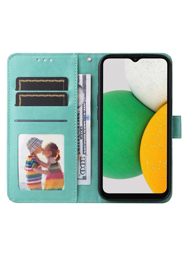 erorex Case For Samsung Galaxy A03 Global 164mm Embossed Sunflower Leather Phone Case - Image 3