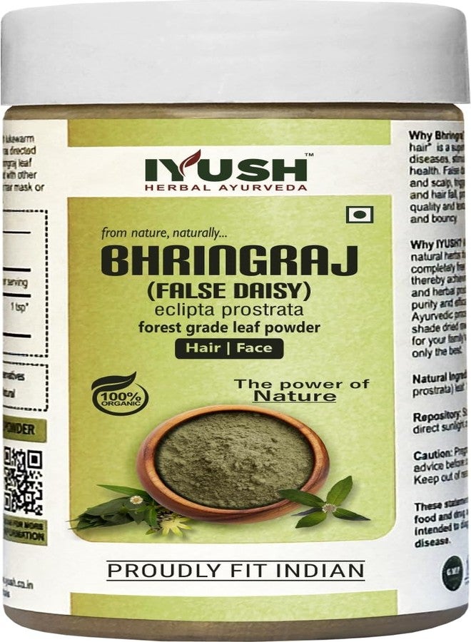 IYUSH Herbal Ayurveda Bhringraj Powder For Hair Growth | Eclipta prostrata Powder For Hair And Skin Care | - 100gm - Image 1