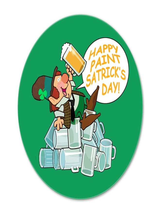 Stonehouse Collection St Patricks Day Paper Drink Coaster - Funny Round Coasters - Disposable, Recyclable- 25 Count Coaster Pack (St Patricks Day) - Image 2