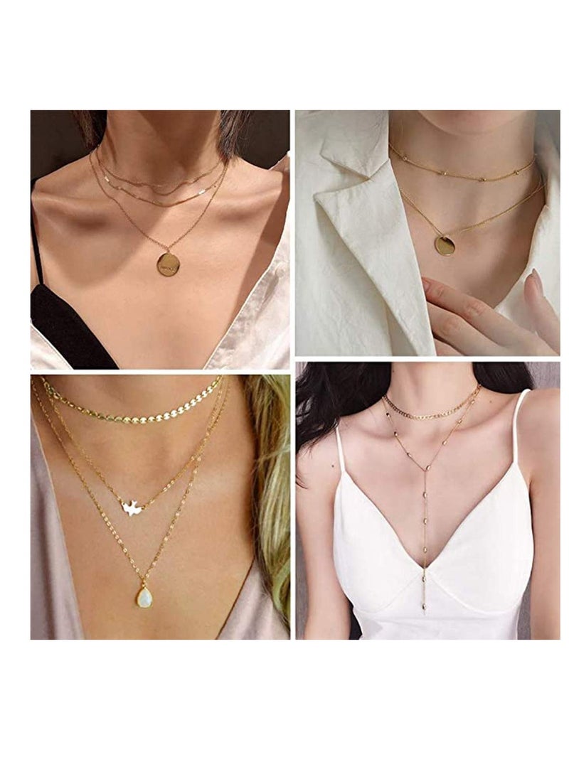 Excefore Clasp Lock 4 Pieces 2 Size Slide for Layered Necklace Bracelet Connector Magnetic Tube Multi Strands Jewelry Crafts  - Image 2