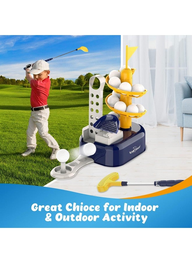 EagleStone Toddler Golf Set with Foot Pedal Launcher, Kids Golf Toy for Ages 3-8, Includes Adjustable Golf Club, 15 Balls & Golf Cart, Indoor&Outdoor Sports Gift for Boys and Girls - Image 2