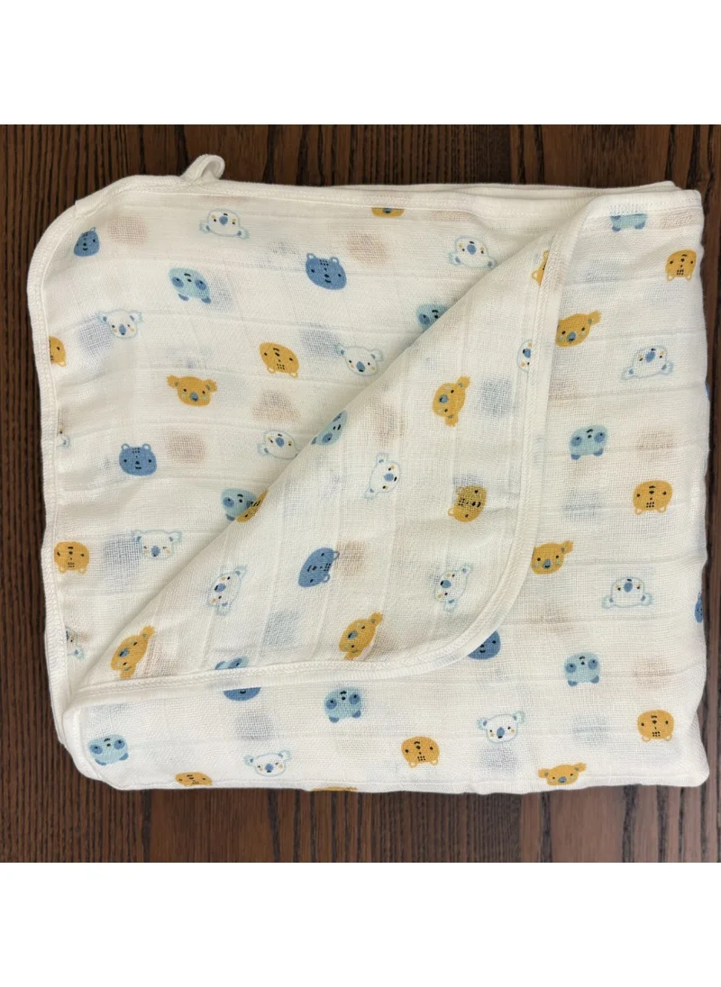 TUMMY Muslin Cotton  Dohar Blanket Crib Cot Light & Soft Summer Ac Blanket babies 0 To 3 Years