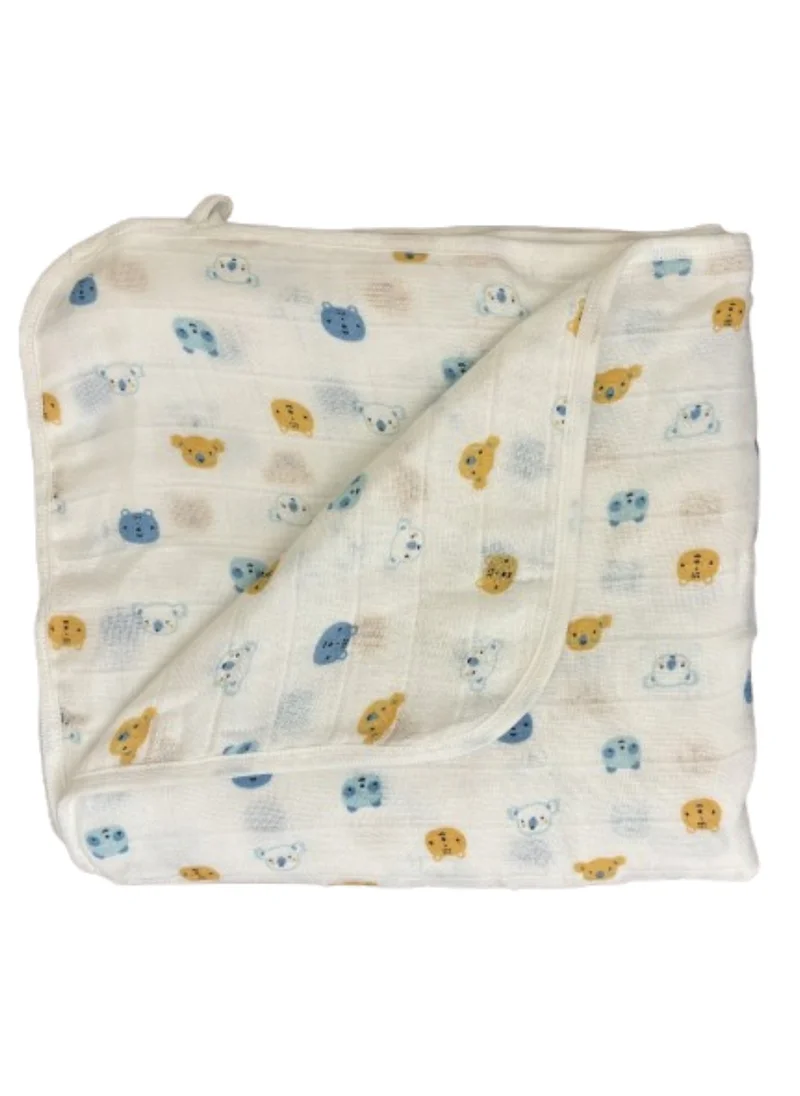 TUMMY Muslin Cotton  Dohar Blanket Crib Cot Light & Soft Summer Ac Blanket babies 0 To 3 Years