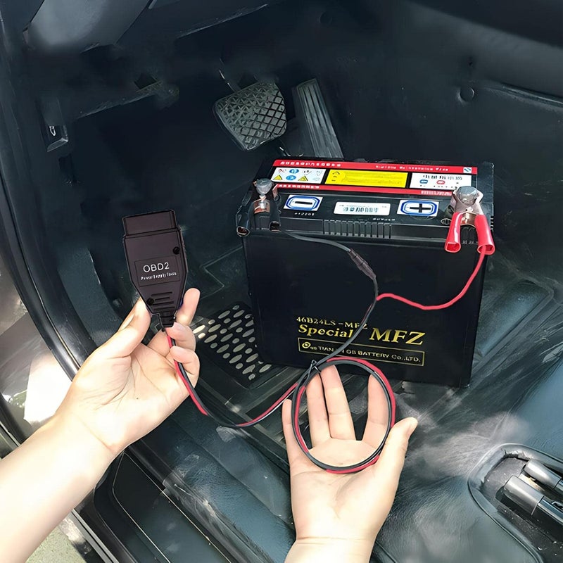 windforgecraft OBD Saver Connector | Vehicle OBD Connector,Car Computer Power Off with Clips, Automotive Battery Replacement Tool Strop-au - Image 2