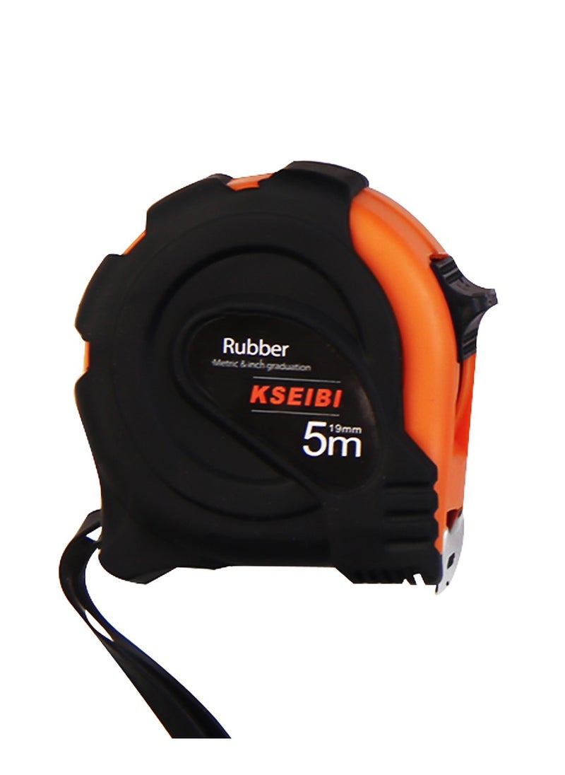 KSEIBI Measuring Tape Rubber, Retractable Measuring Tape 10ft, Heavy-Duty Measurement Tape with Rubber Protective Casing, for Construction, Carpenter, Surveyors, Woodworking, Engineers, and Electricians  - Image 1