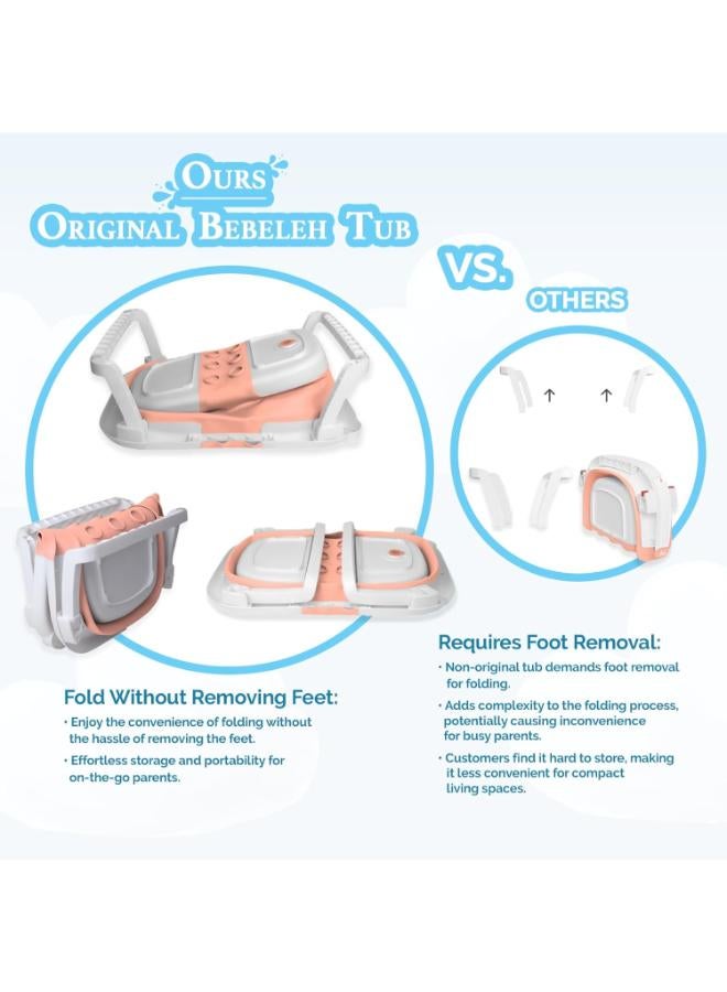 bebeleh Collapsible Baby Bathtub – Ultimate Foldable Infant & Toddler Tub - Image 2