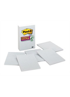 Super Sticky Notes 4X6 In 3 Pads 2X The Sticking Power White With Blue Grid Lines Recyclable (660Ssgrid) - pzsku/ZA49E4385A637C5291B1EZ/45/_/1720520571/37136015-1e29-4242-84db-c5892394318c