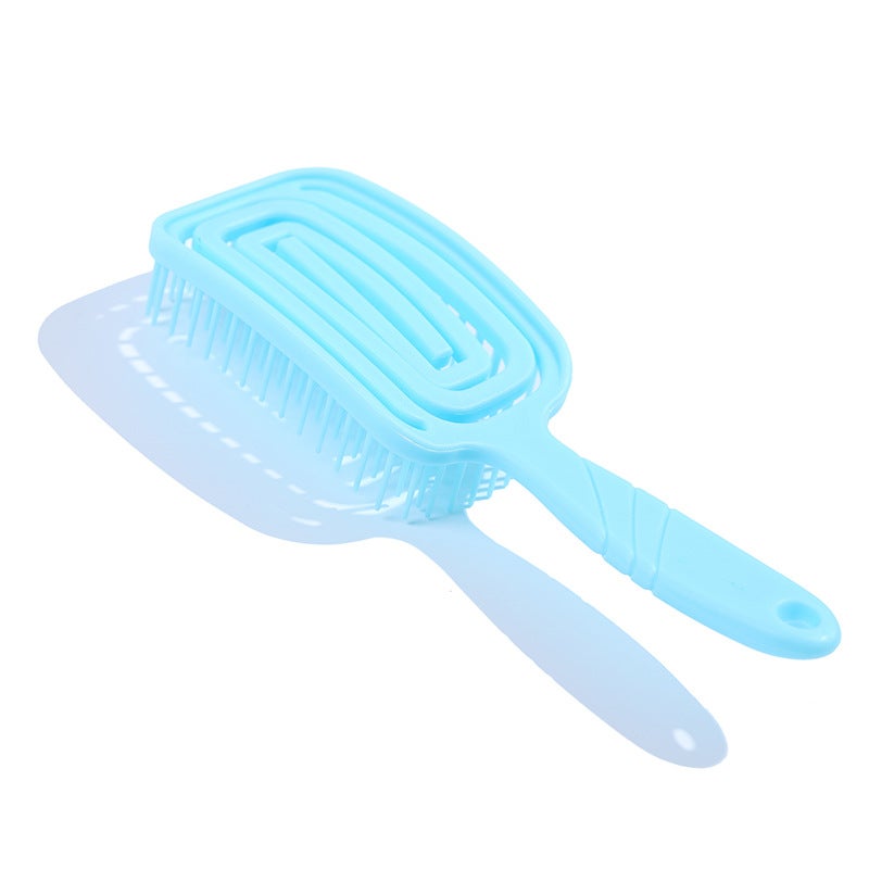 E-Commerce Comb New Candy Color Integrated Comb Hollow Hair Comb Personal Wash Comb - Image 1