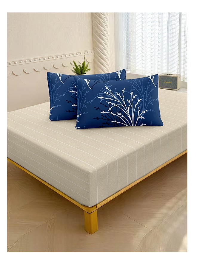 Noon East 6Pcs Duvet Cover Set | Soft Microfiber Material | Multiple Color | 1 Duvet Cover 260 X 220 Cm, 1 Fitted Sheet 200 X 200 Cm With 30 Cm Deep Pocket, 4 Pillow Cases 50 X 75 Cm | Suitable For King Size Mattress - Image 4