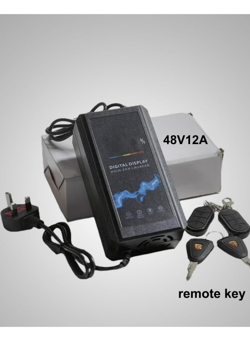 كاميل دراجة كهربائية ITQ-4 Pro للبالغين، بقدرة 450 واط، إطارات مقاس 14 بوصة، مدى يصل إلى 65 كم، مزودة بمرايا جانبية وسلة، باللون الأحمر. - Image 3