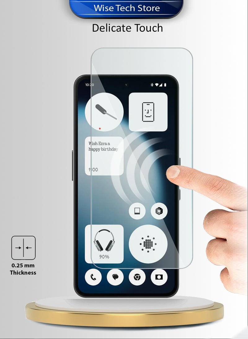 Wtech Nothing Phone (3a) Lite 5G 2025 WTech Premium Series Curved Edges 9H 2.5D Tempered Glass Screen Protector (MSG9CN) - Clear - Image 4