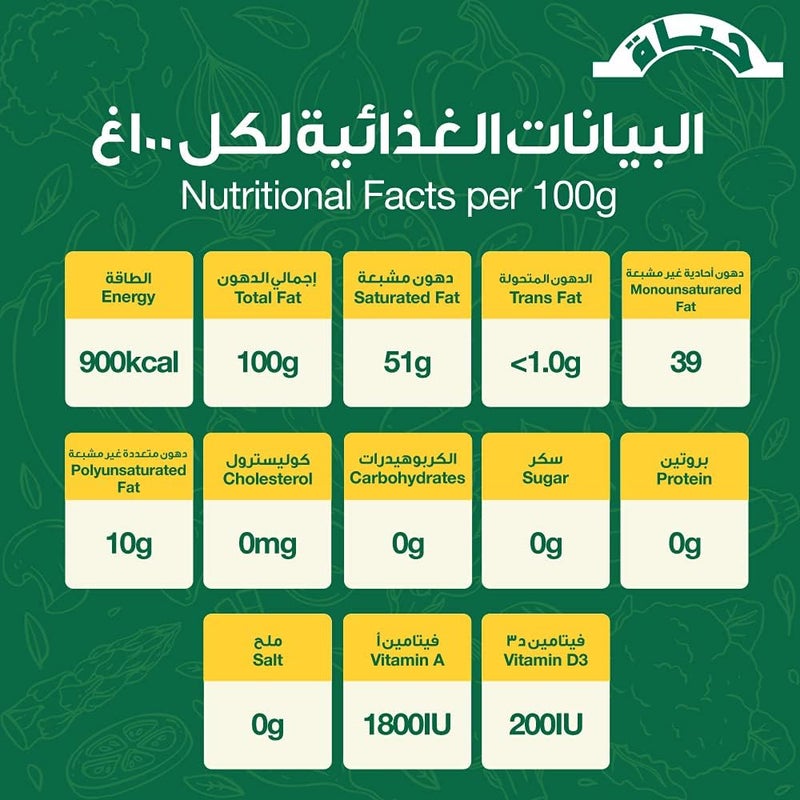 Hayat Pure Vegetable Ghee, 1kg - Image 5