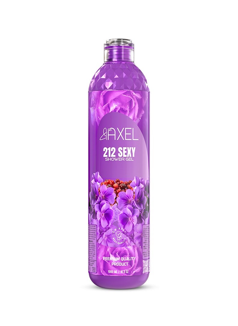 Axel - 212 Sexy Scented Shower Gel Axel - 1000ml - Deep Cleansing with a Modern and Captivating Fragrance - Image 1