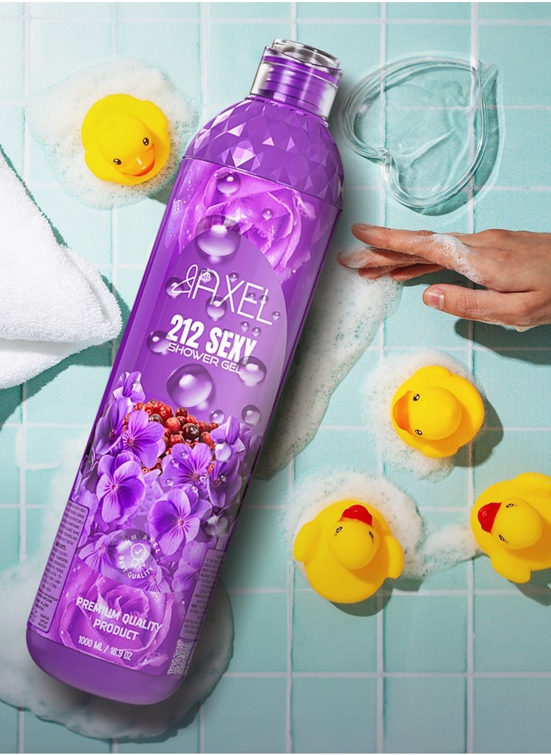 Axel - 212 Sexy Scented Shower Gel Axel - 1000ml - Deep Cleansing with a Modern and Captivating Fragrance - Image 1