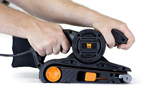 WEN 6321 7-Amp 3 in. x 21 in. Corded Belt Sander with Dust Bag , Black - Image 4