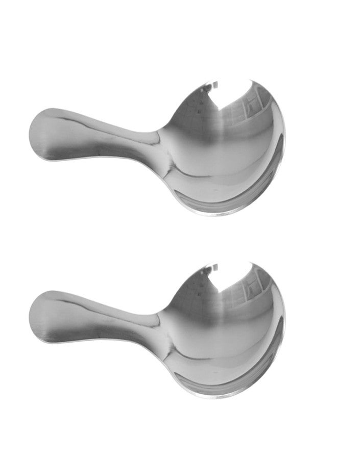 Ainiveiya 5-Pack Short Handle Stainless Steel Mini Spoons - Ideal for Coffee, Tea, Candy, and Condiment Canisters - Image 3
