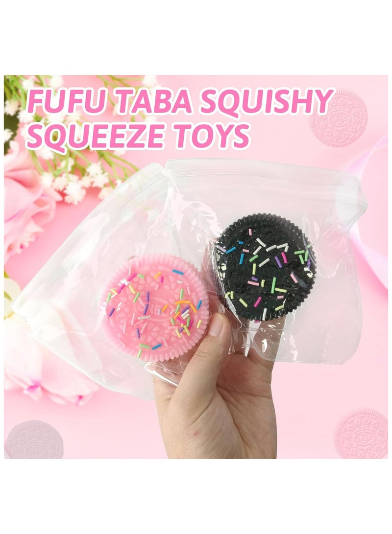 2 Pcs Squishy Toy, Stress Relief Toys Adults&Kids, Kawaii Fufu Squishy Fidget Toys, Stress Squishy Ball, Mochi Squishy Anxiety Relief Toys for Party Favors - Image 5