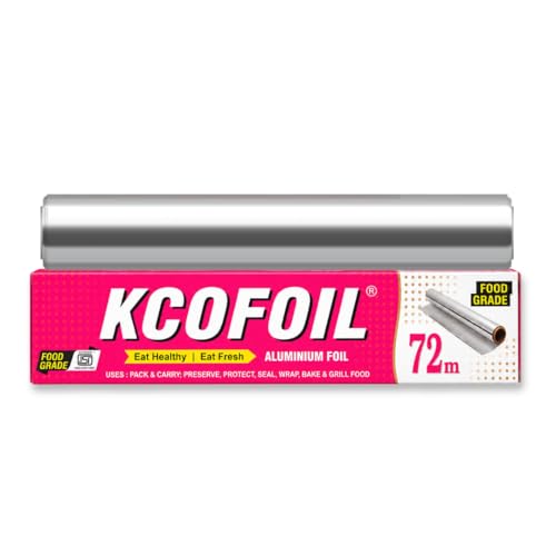 Kcofoil 72M Aluminium Silver Kitchen Foil Roll Paper Aluminium Foil - Image 1