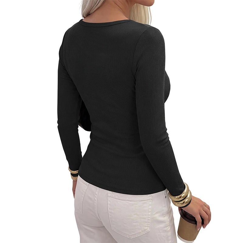 Women's Ribbed Knit Sweater - Image 3