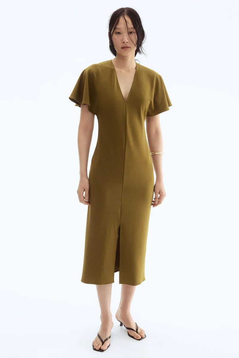 H&M V-neck interlock dress