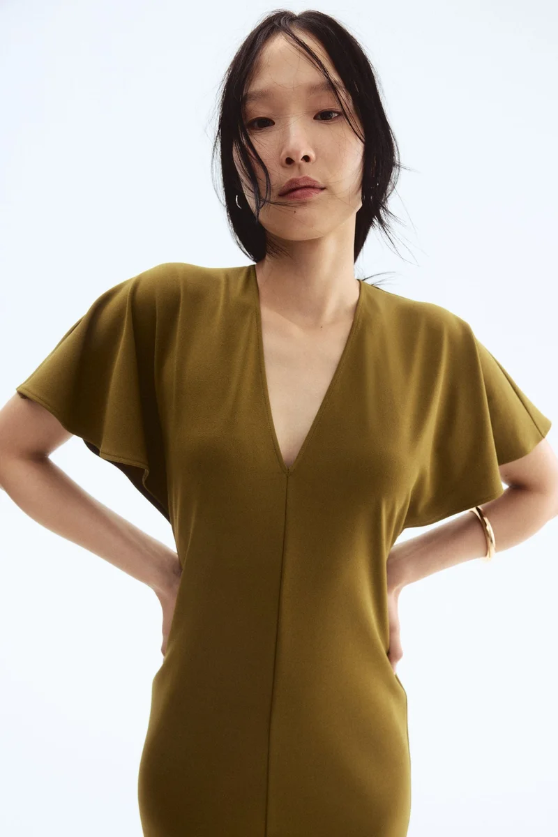 H&M V-neck interlock dress