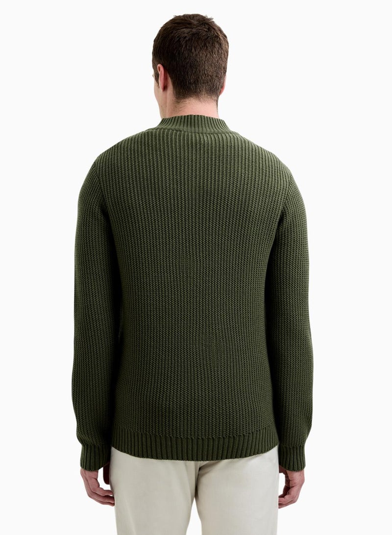 فرنش كونكشن كنزة صوفية بنصف سحاب - Image 2