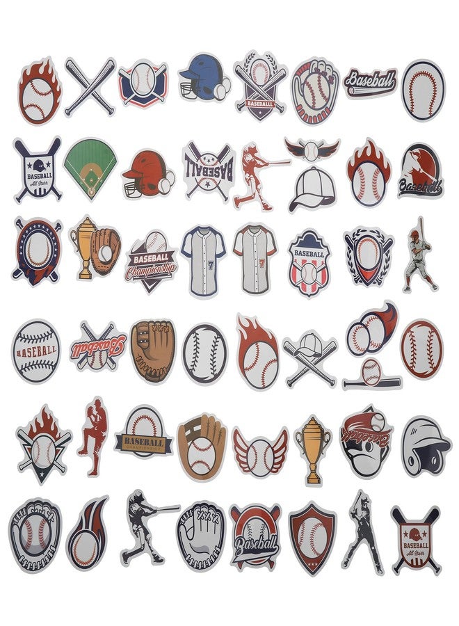 Cleverplay 100 Pack Baseball Stickers, Baseball Party Favors, Birthday Decorations - Image 3
