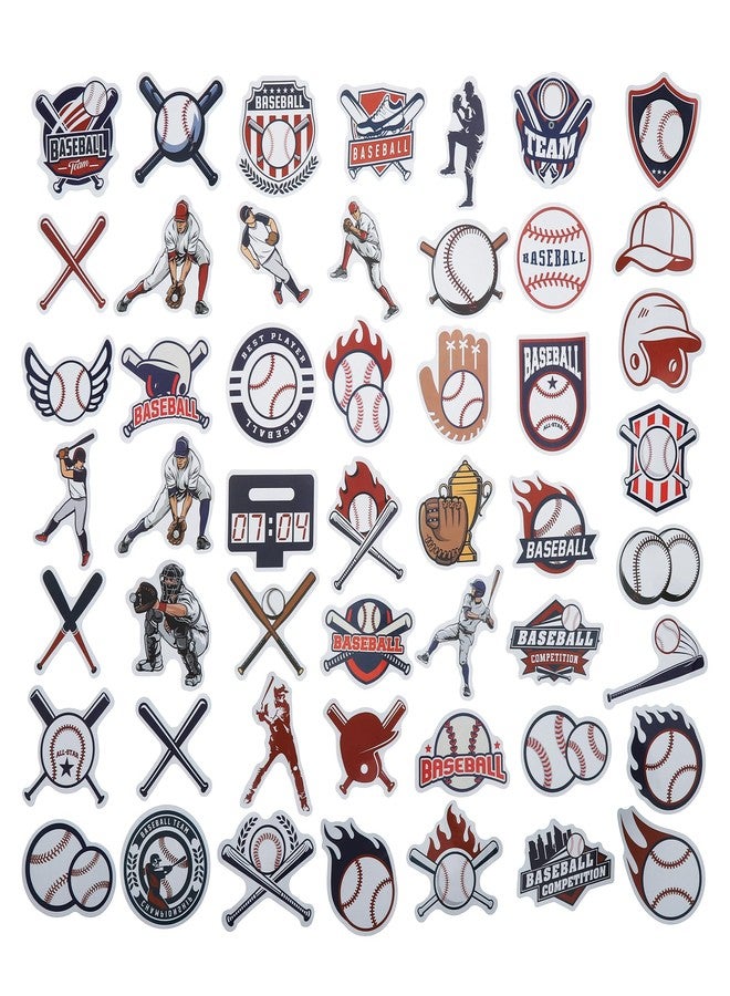 Cleverplay 100 Pack Baseball Stickers, Baseball Party Favors, Birthday Decorations - Image 2