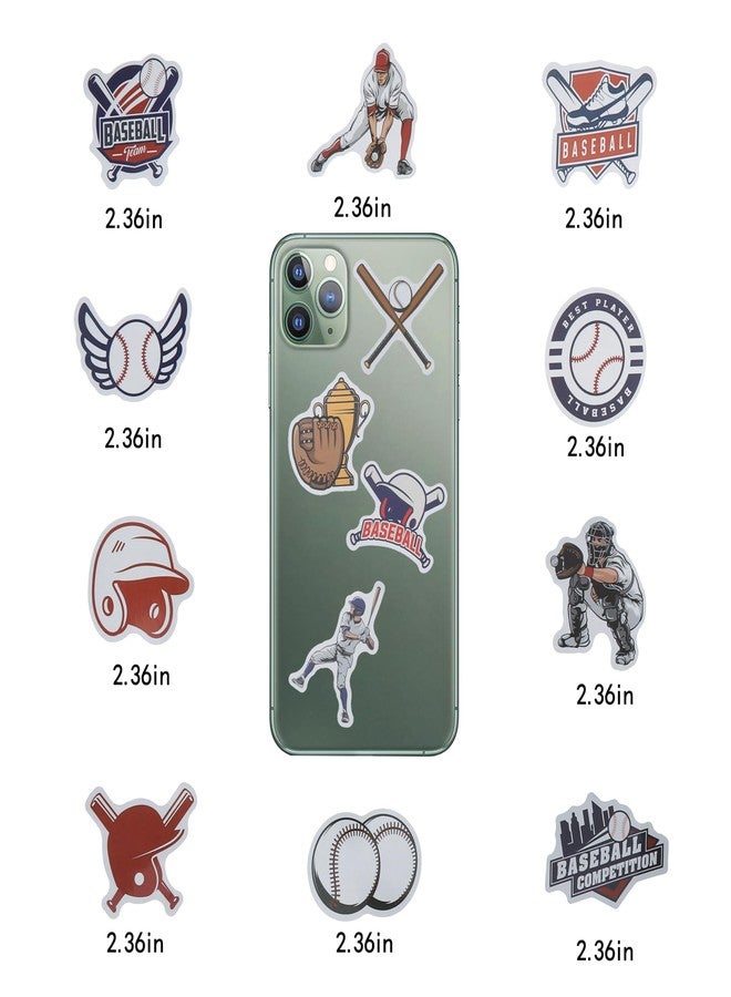 Cleverplay 100 Pack Baseball Stickers, Baseball Party Favors, Birthday Decorations - Image 5