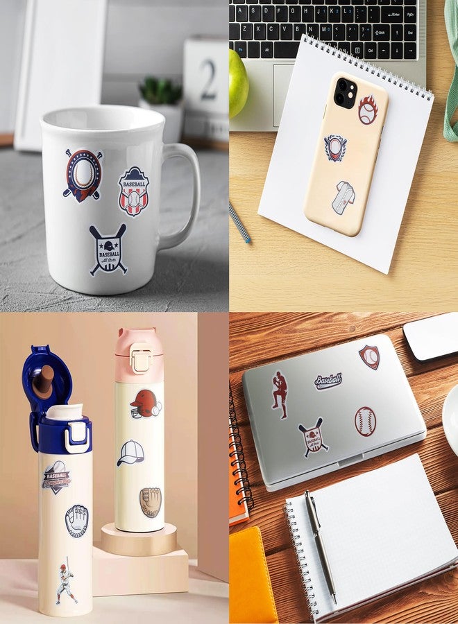 Cleverplay 100 Pack Baseball Stickers, Baseball Party Favors, Birthday Decorations - Image 4