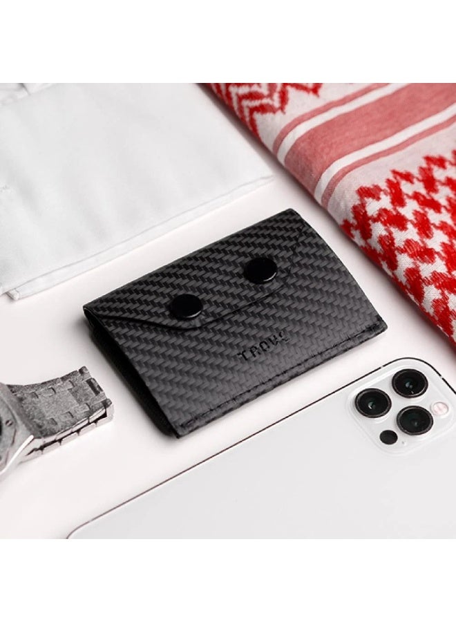 Trove The third edition card wallet in fiber and black color from Trove. - Image 2