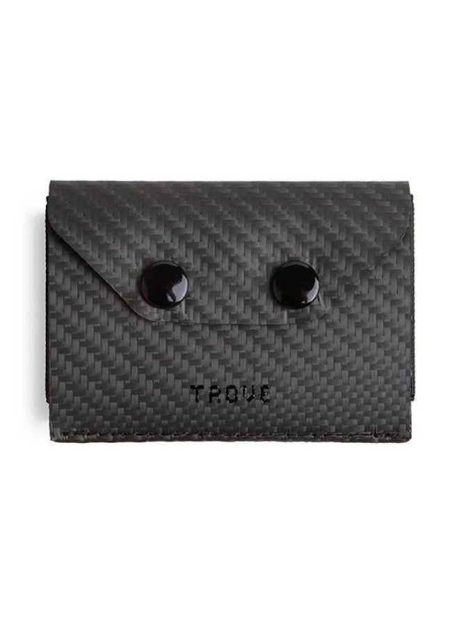 Trove The third edition card wallet in fiber and black color from Trove. - Image 1