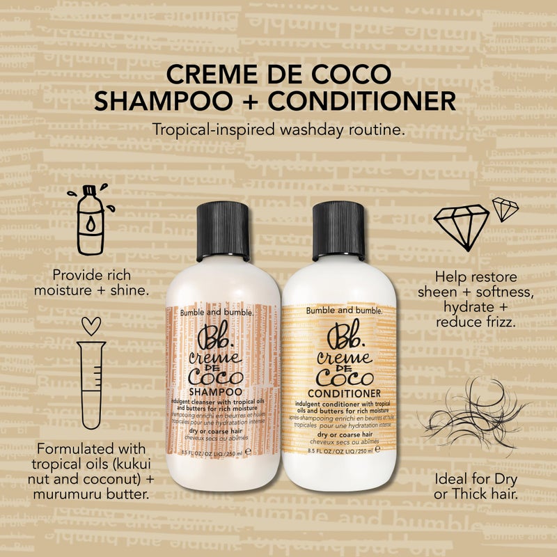 Bumble and bumble. Creme De Coco Coconut Conditioner | For Rich Moisture | Anti Frizz + Hydrating | Curly, Wavy, Straight, 33.8 Fl Oz - Image 3